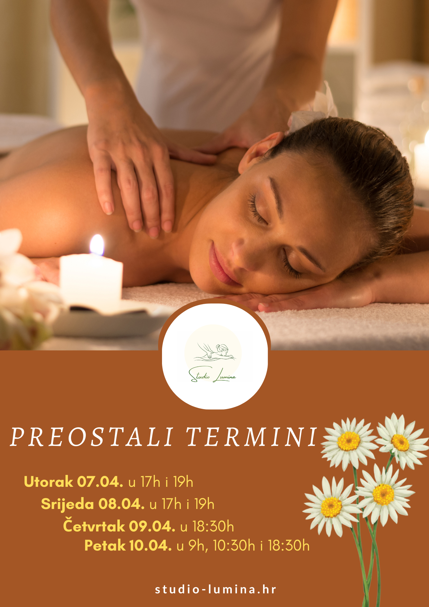 Himalajske solne kugle za masažu u Lumina Studiju uz toplu solnu lampu